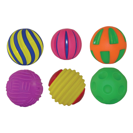 GET READY KIDS Tactile Squeak Balls, PK6 820